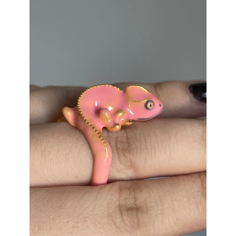 Lizard gecko chameleon reptile  ring 6.5